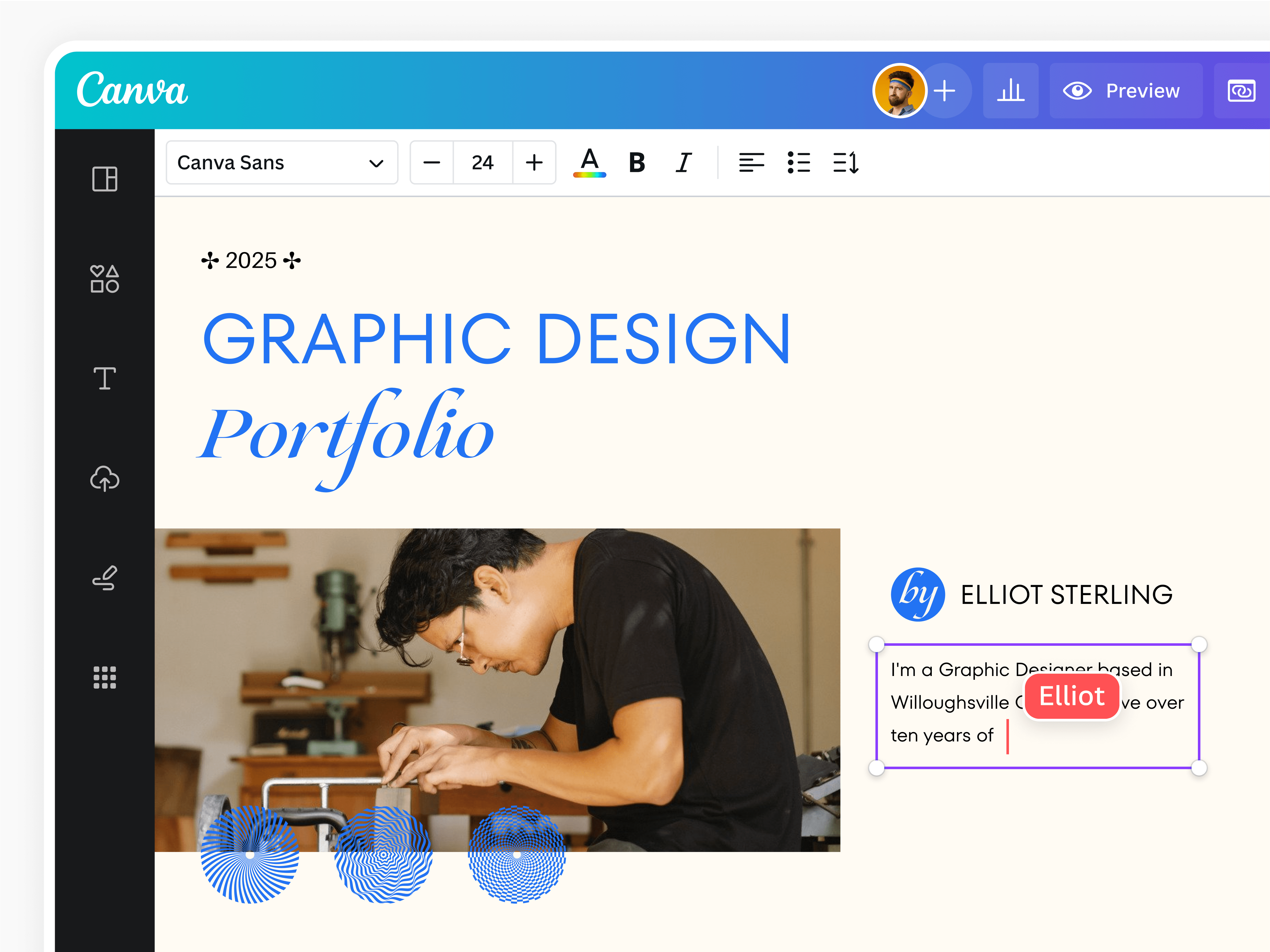 découvrez notre portfolio canva, une collection inspirante de designs créatifs et professionnels pour tous vos projets. explorez des modèles personnalisables et des idées innovantes pour donner vie à vos visuels.