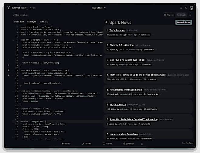 explorez github spark ia, une plateforme innovante pour le développement et l'optimisation de projets d'intelligence artificielle. découvrez des outils puissants, des ressources collaboratives et un espace de partage pour les développeurs souhaitant propulser leurs idées grâce à l'ia.