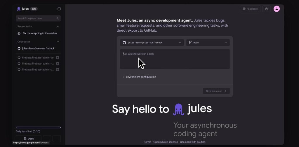 découvrez jules, un agent ia pour google : un assistant intelligent qui automatise vos tâches, améliore la productivité et répond à vos besoins en temps réel.