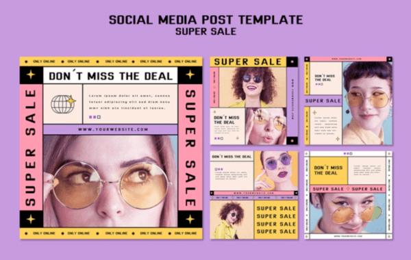 découvrez une sélection de modèles réseaux sociaux gratuits pour créer des publications impactantes et professionnelles sur facebook, instagram, twitter et plus encore. téléchargez vos designs facilement !