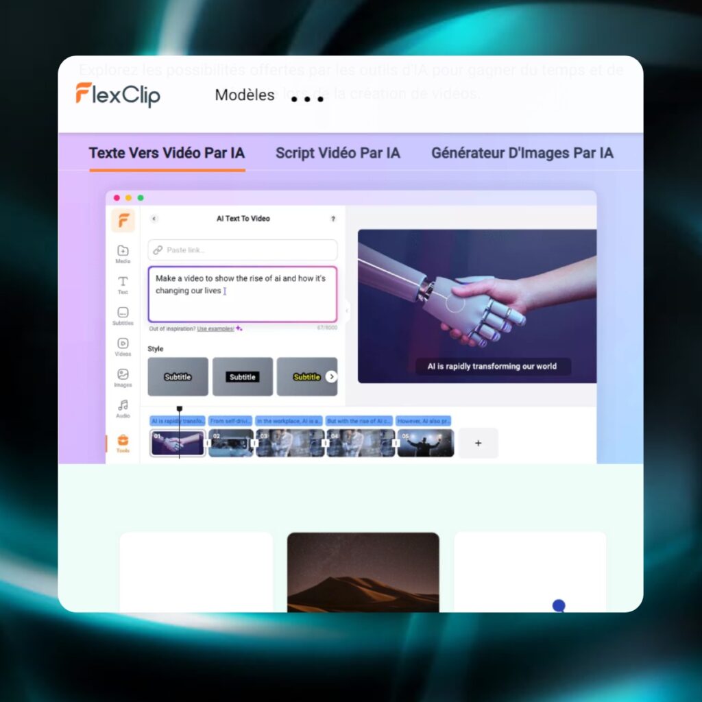 découvrez les meilleurs outils vidéo ia pour créer, monter et optimiser vos vidéos rapidement et facilement grâce à l’intelligence artificielle. gagnez du temps, boostez votre créativité !