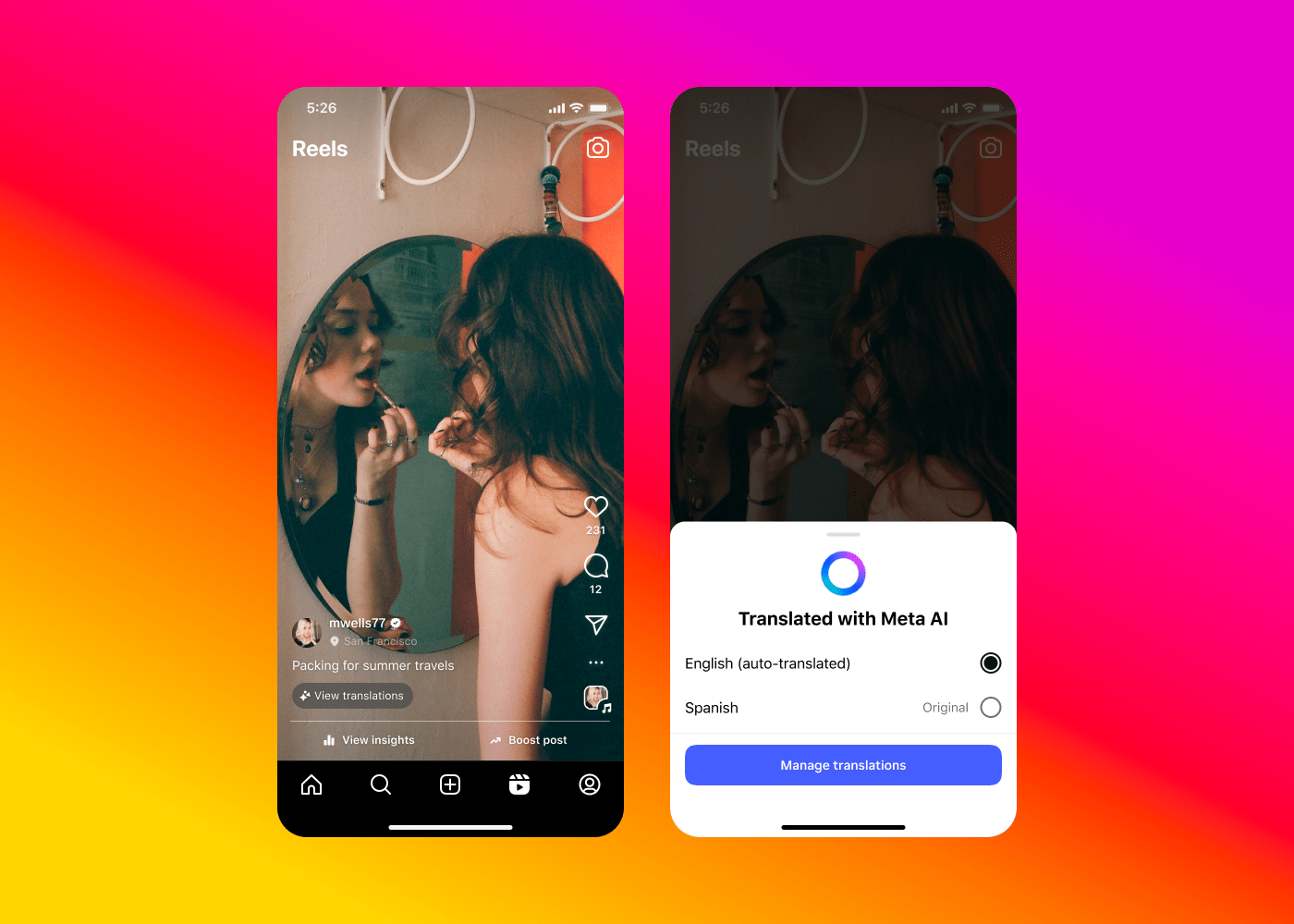 instagram : traduisez vos reels avec meta ai découvrez comment traduire facilement vos reels instagram grâce à la technologie meta ai pour toucher un public international.